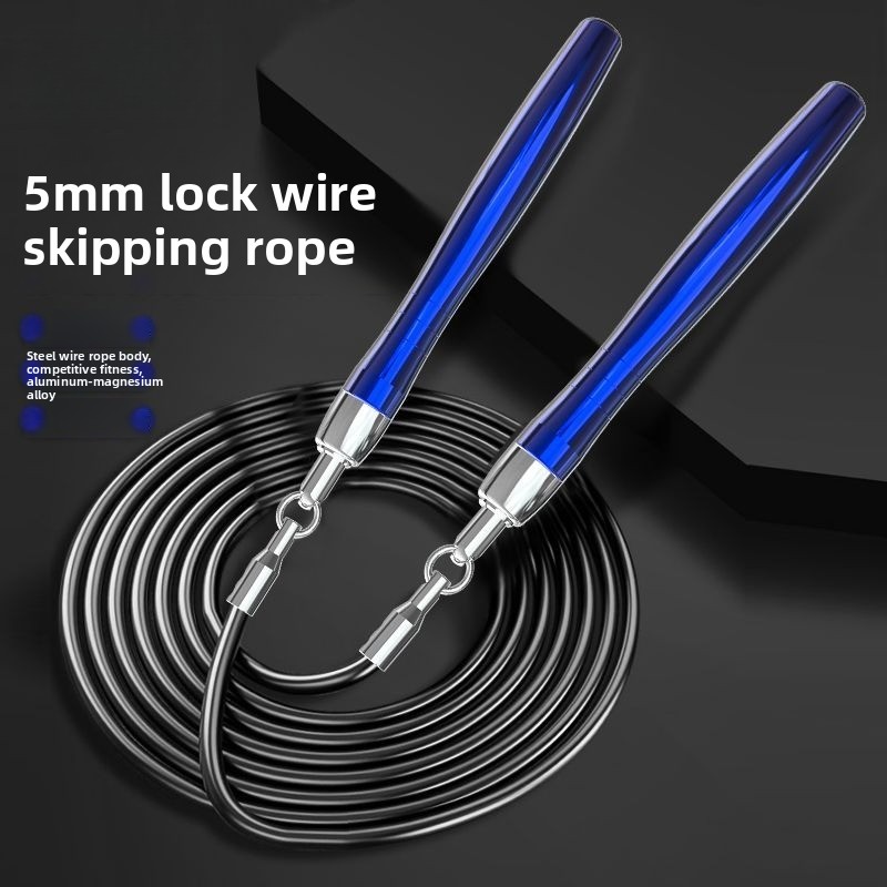 5 mm dickes Stahlseil-Springse – Jump Rope Speed Bearing Bewertung und Preis
