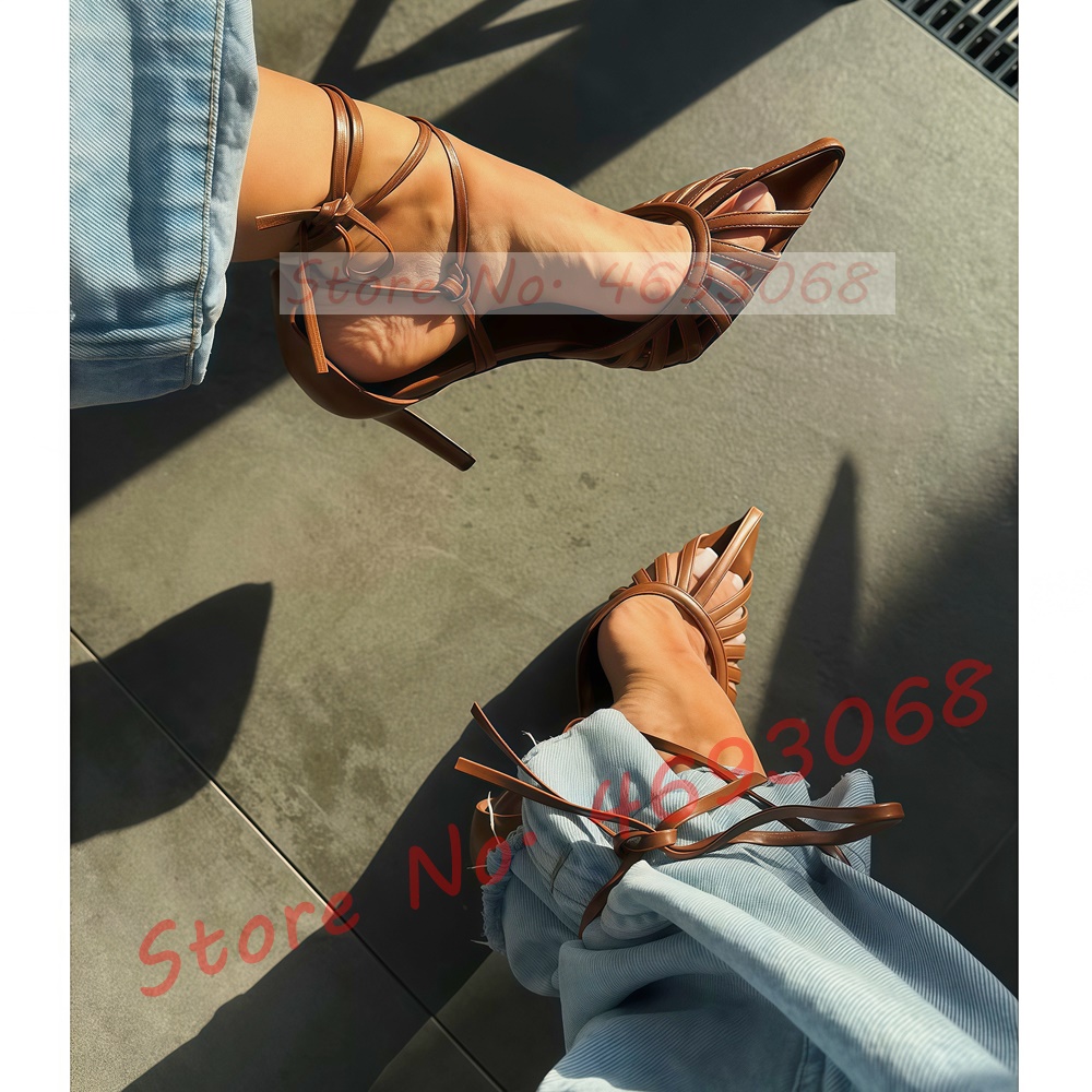 Braune spitze Zehensandalen fü – Crossfit Ladies Bewertung und Preis